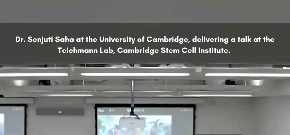 At the University of Cambridge’s Teichmann Lab, Dr. Senjuti Saha showcased CHRF’s endeavour in b2