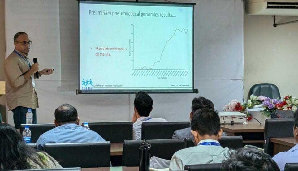 Dr. Arif Mohammad Tanmoy, Associate Scientist at CHRF, was invited to present CHRFs research at