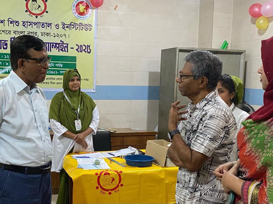 Prof. Samir K. Saha, Executive Director of CHRF, and Prof. Dr. Md. Mahbubul Hoque, Director of B (5)