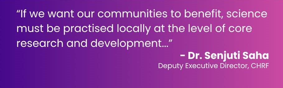 The future of science is in collaborative capacity building, whether it is generating local geno2