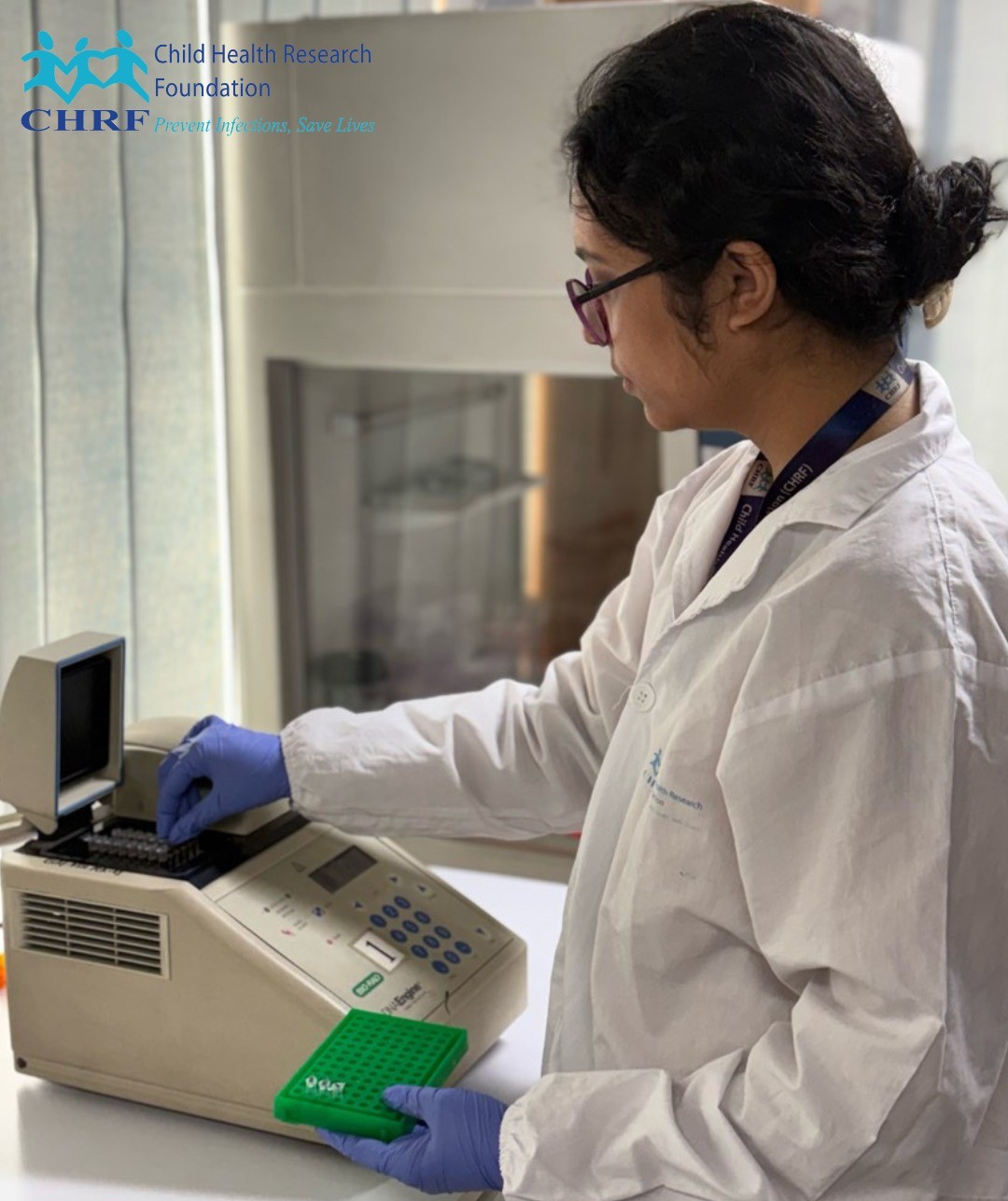This month, Udvashita marks one year at CHRF. But the machine she is working on has been with us